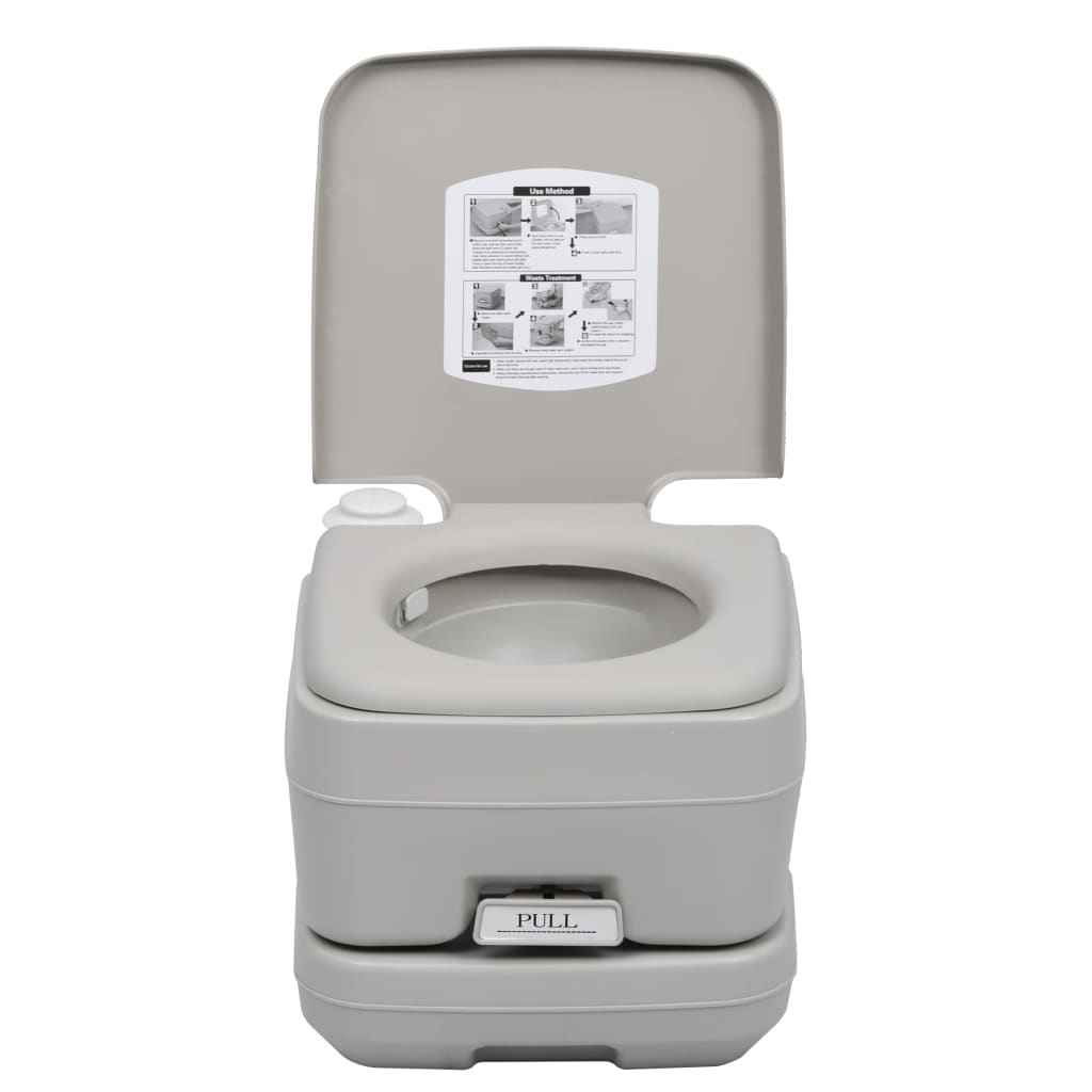 vidaXL Portable Toilet Camping Potty Outdoor Travel Toilet Detachable Tank-11