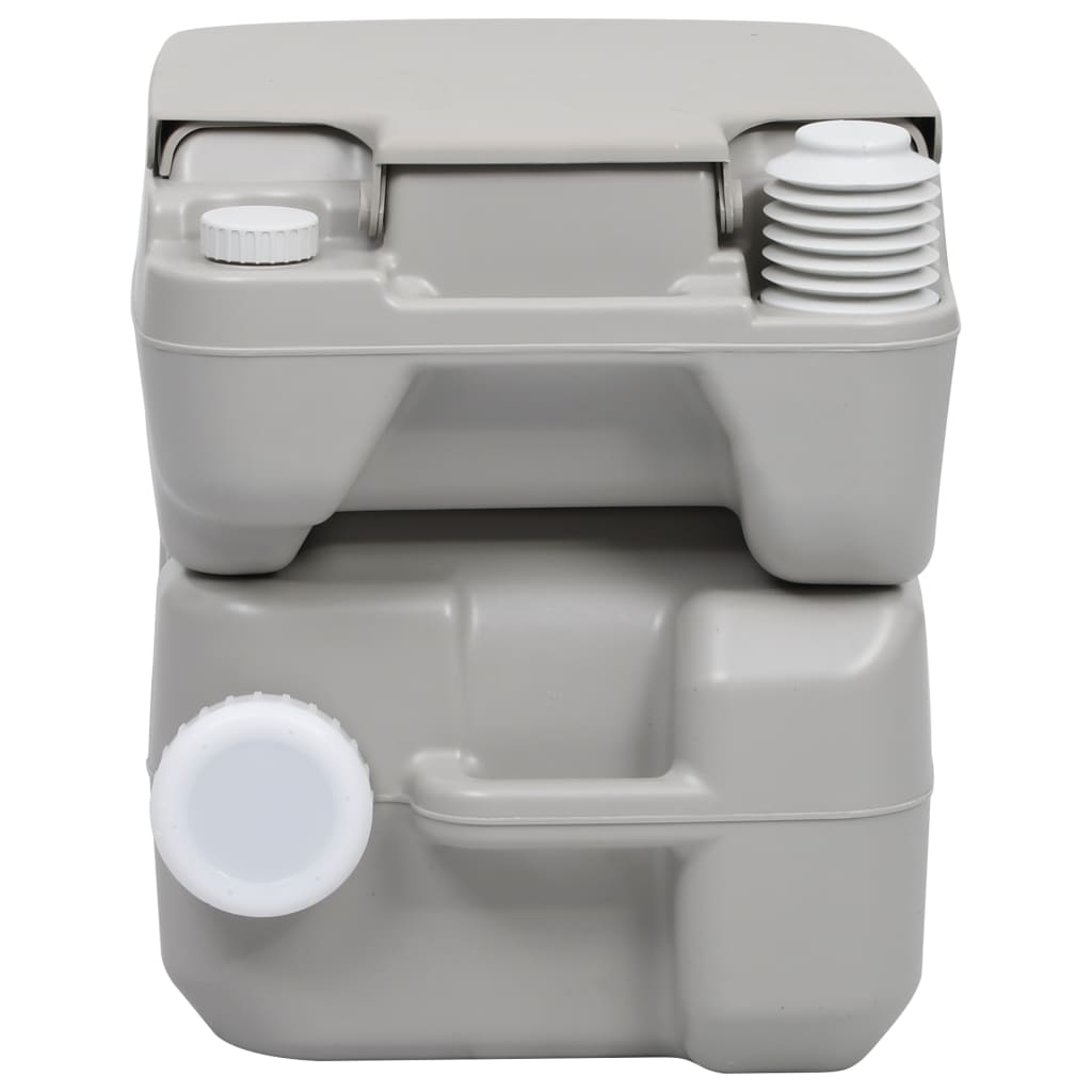 vidaXL Portable Toilet Camping Potty Outdoor Travel Toilet Detachable Tank-16