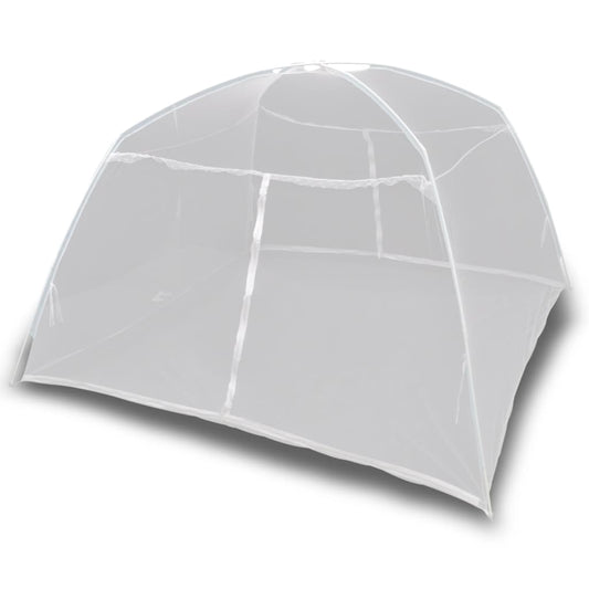 vidaXL Camping Tent Fiberglass White Outdoor Patio Mosquito Net Multi Sizes-0