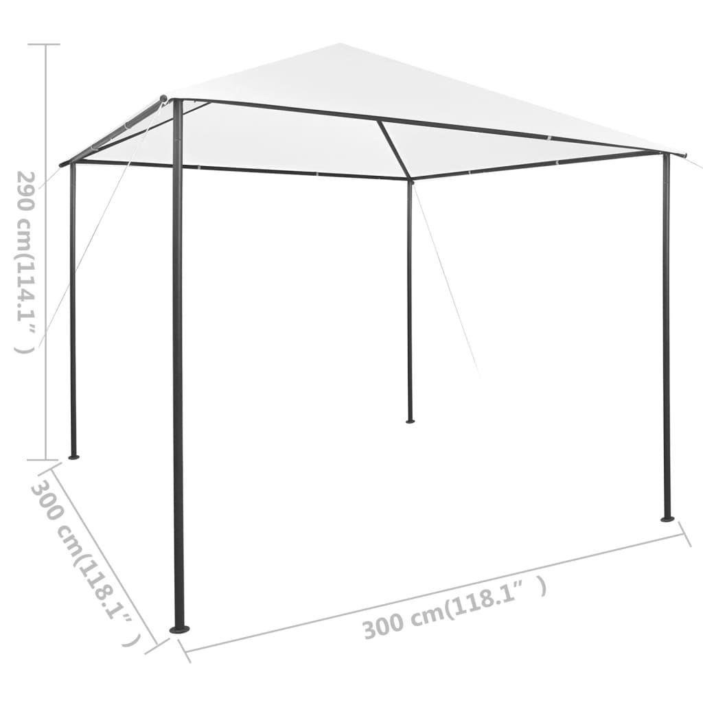 vidaXL Gazebo Outdoor Canopy Tent Patio Pavilion Wedding Party Tent with Roof-17