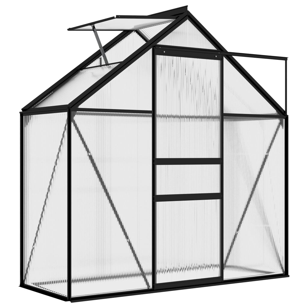 vidaXL Greenhouse Patio Grow House Outdoor Green House Anthracite Aluminum-44