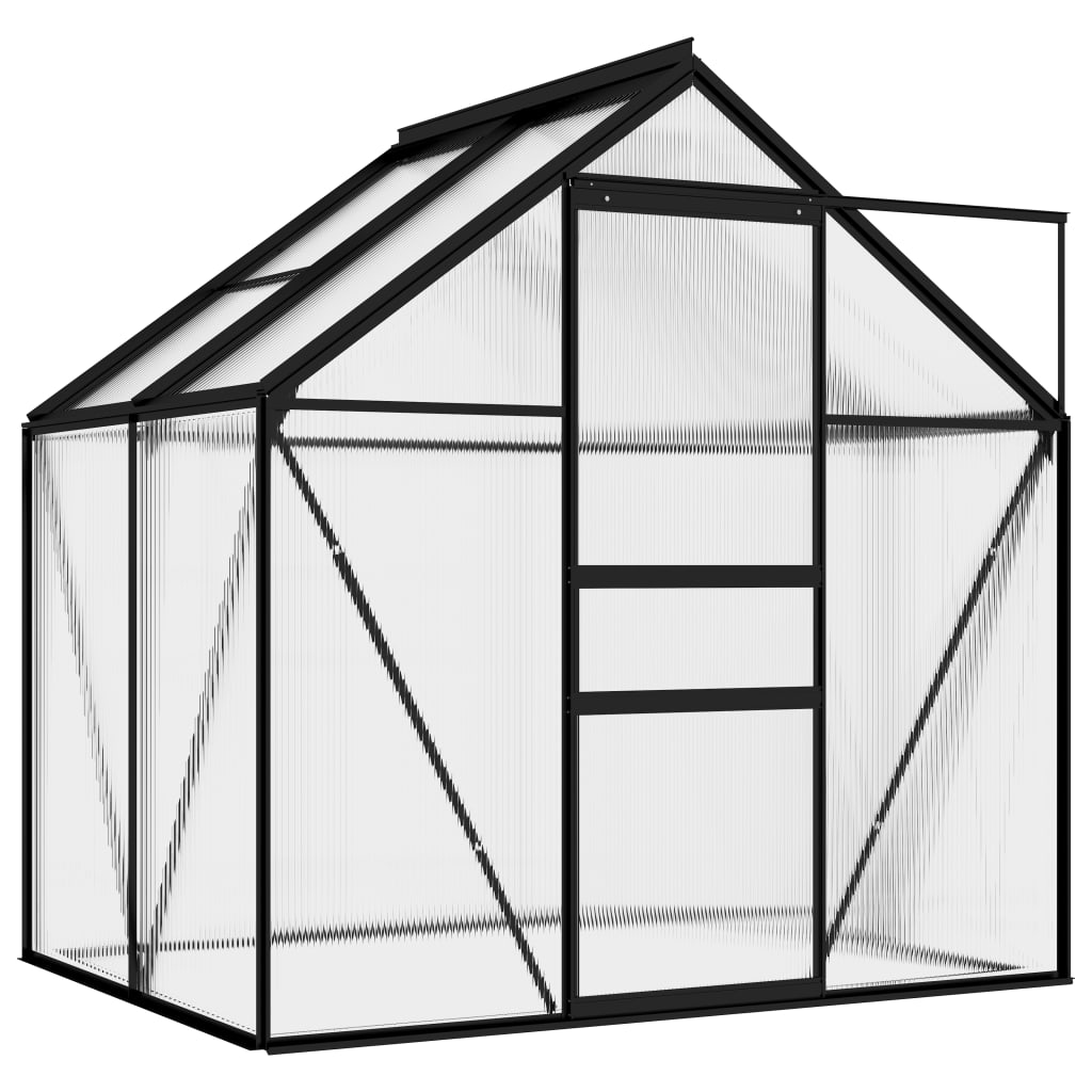 vidaXL Greenhouse Patio Grow House Outdoor Green House Anthracite Aluminum-12