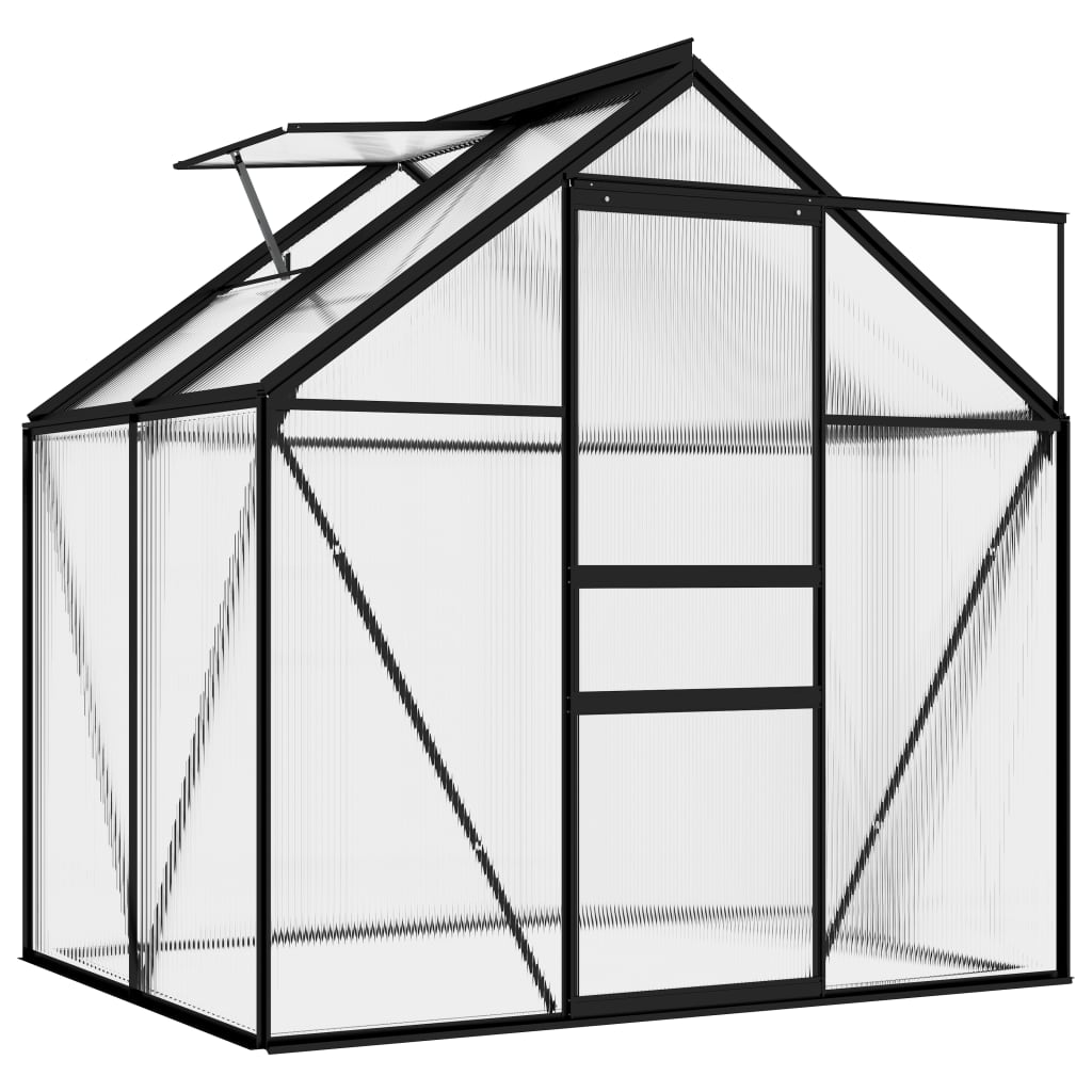 vidaXL Greenhouse Patio Grow House Outdoor Green House Anthracite Aluminum-43