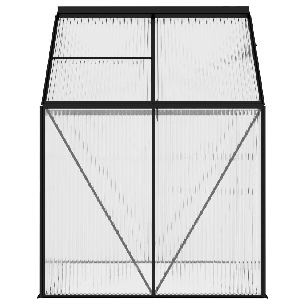 vidaXL Greenhouse Patio Grow House Outdoor Green House Anthracite Aluminum-49