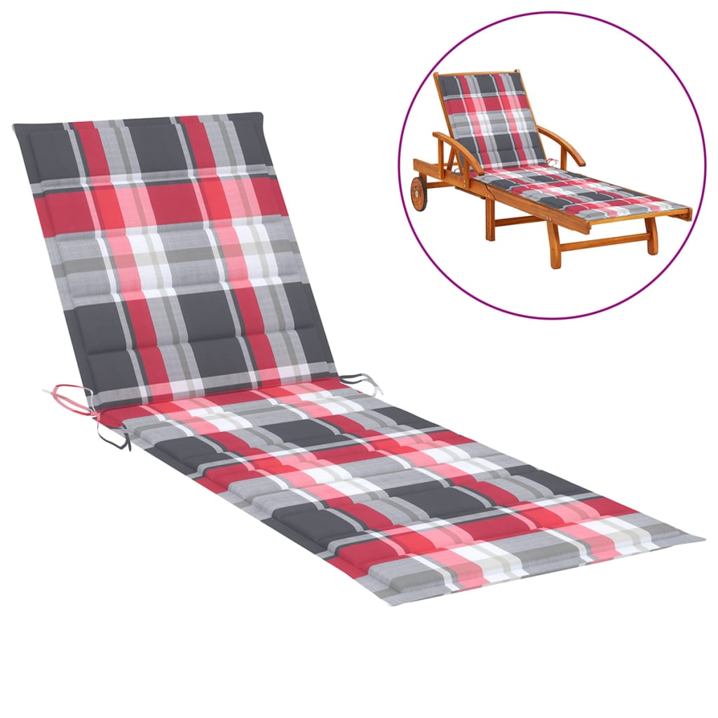 vidaXL Patio Cushion Garden Outdoor Sun Lounger Chair Cushion Oxford Fabric-12