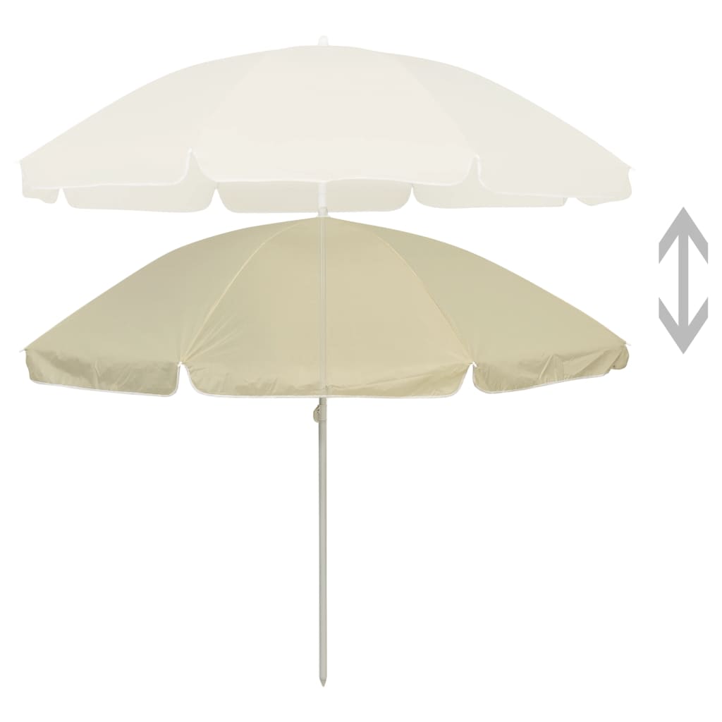 vidaXL Outdoor Umbrella Height Adjustable Parasol Tilting Garden Sunshade-18