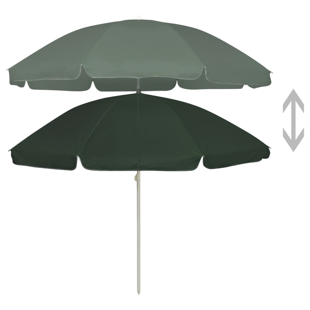 vidaXL Outdoor Umbrella Height Adjustable Parasol Tilting Garden Sunshade-60