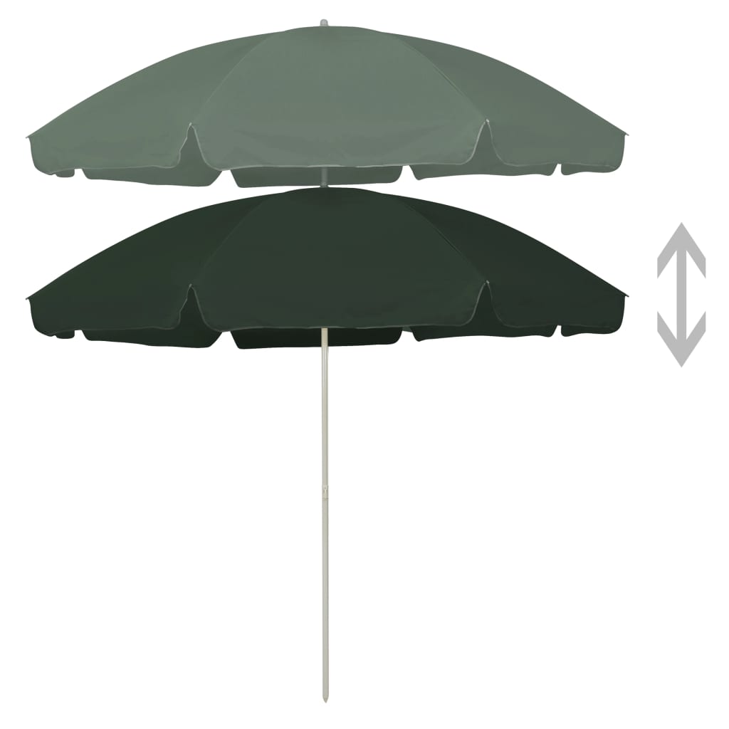 vidaXL Outdoor Umbrella Height Adjustable Parasol Tilting Garden Sunshade-4