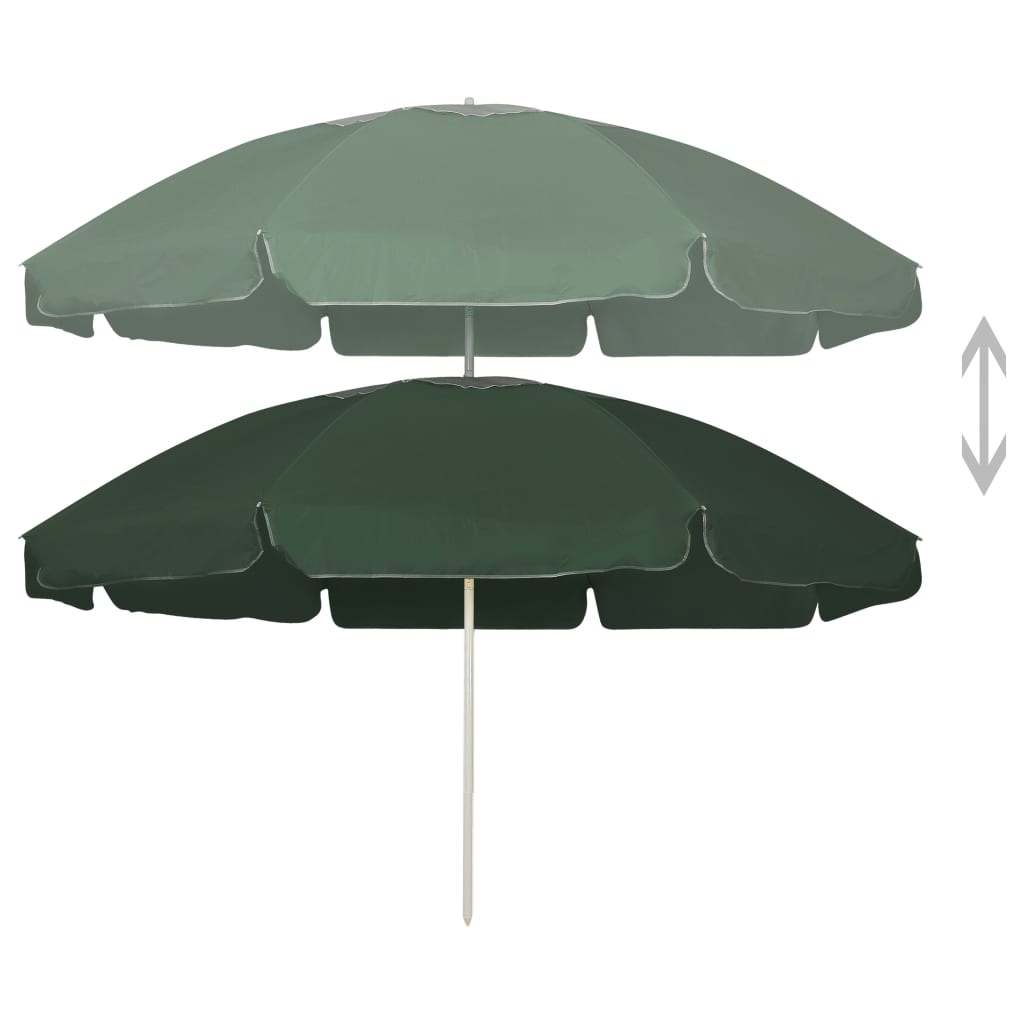 vidaXL Outdoor Umbrella Height Adjustable Parasol Tilting Garden Sunshade-8