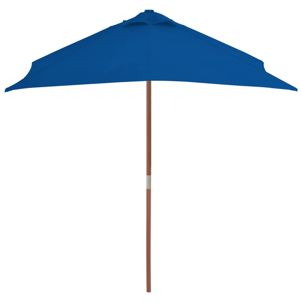 vidaXL Outdoor Umbrella Parasol Pully System Patio Sunshade Bamboo and Wood-30