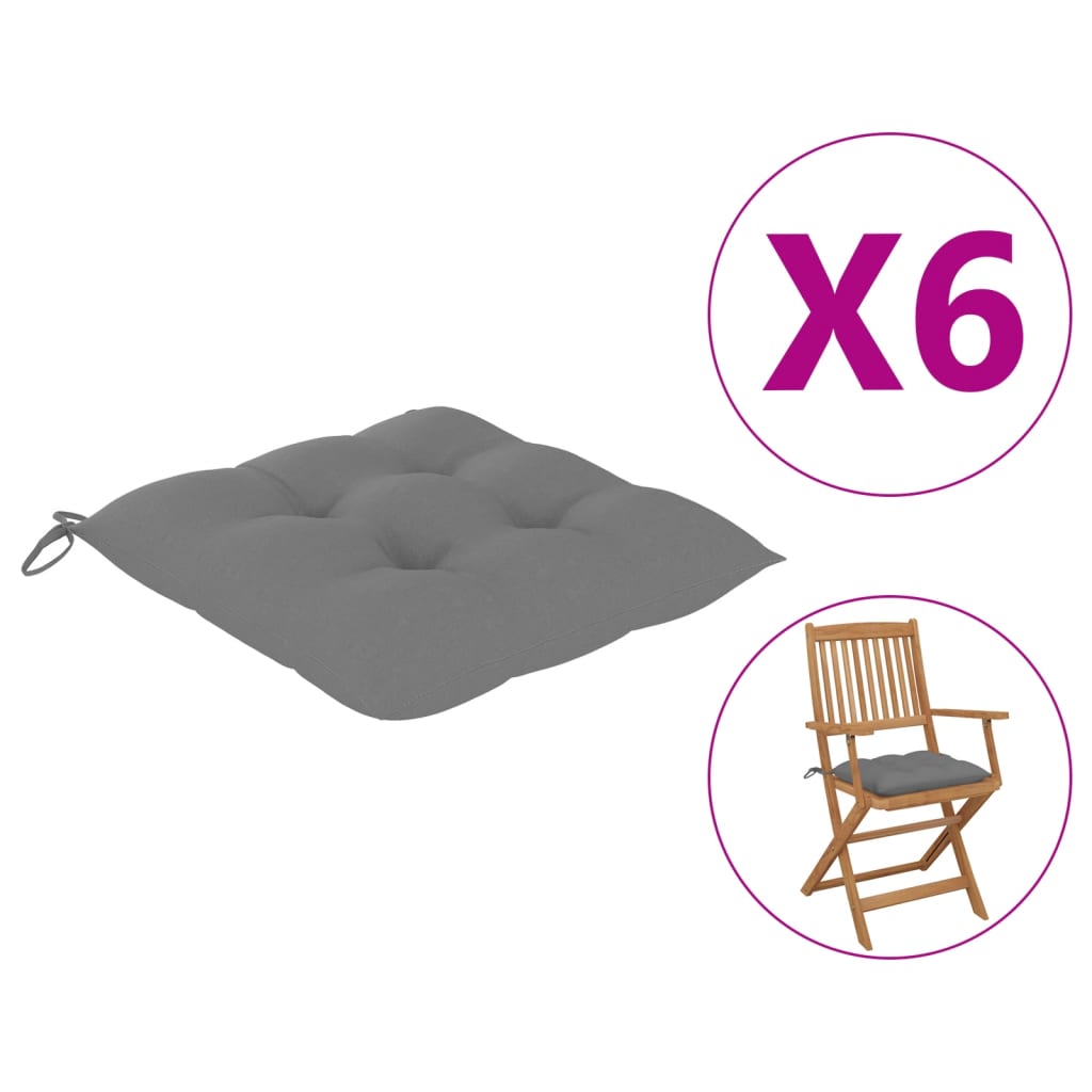 vidaXL Chair Cushion Non Slip Outdoor Patio Seat Cushion Pad Oxford Fabric-13