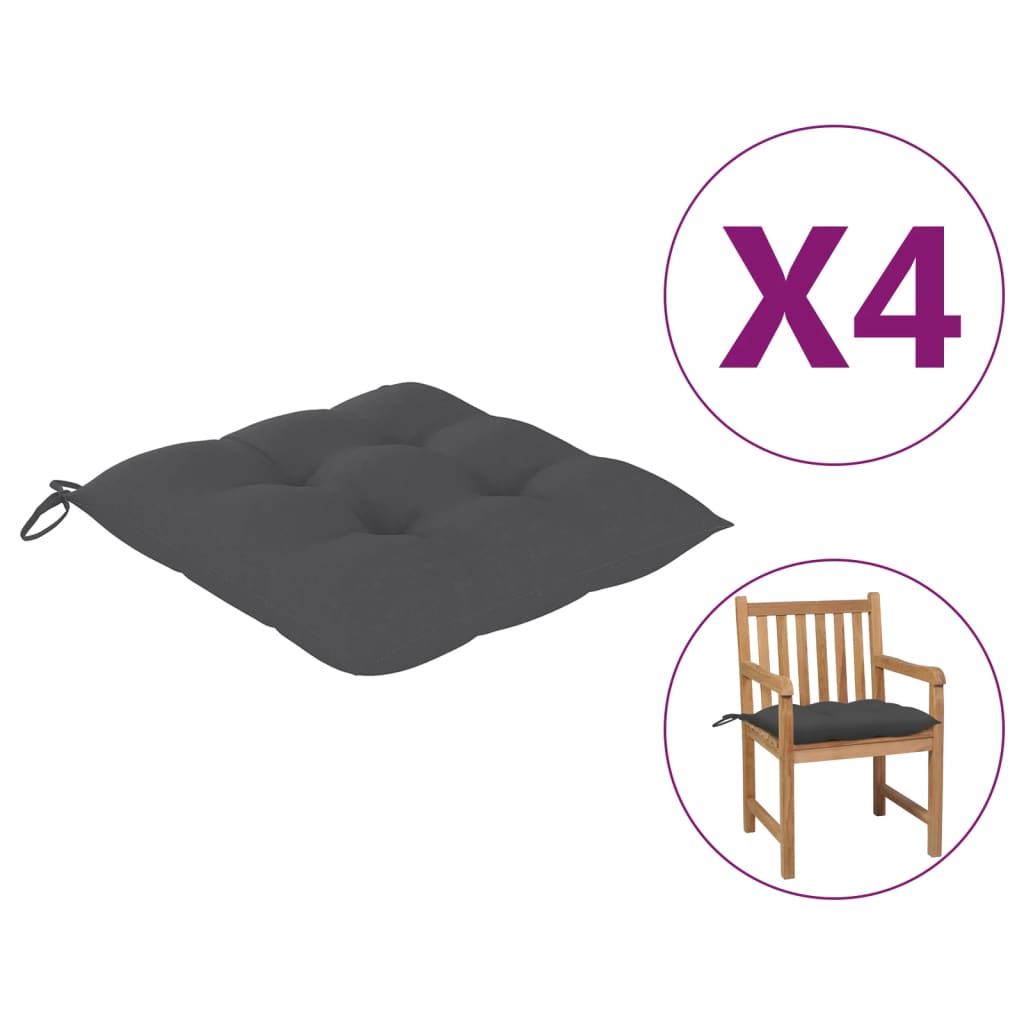 vidaXL Chair Cushion Non Slip Outdoor Patio Seat Cushion Pad Oxford Fabric-14