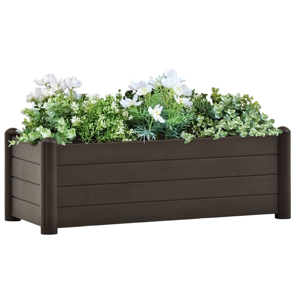 vidaXL Planter Flower Box Raised Flower Bed Outdoor Planter for Patio Lawn-3