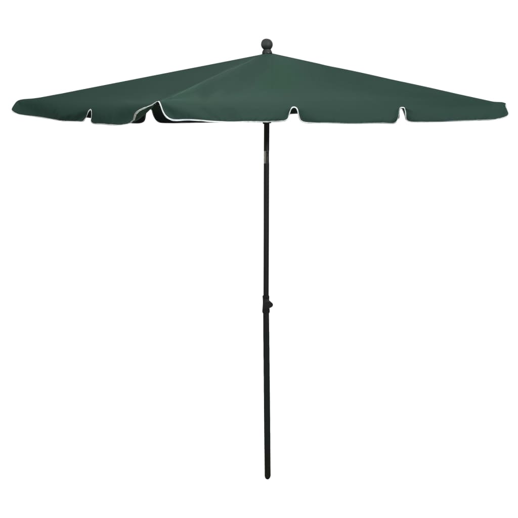 vidaXL Outdoor Umbrella Height Adjustable Parasol Patio Garden Sunshade Steel-15