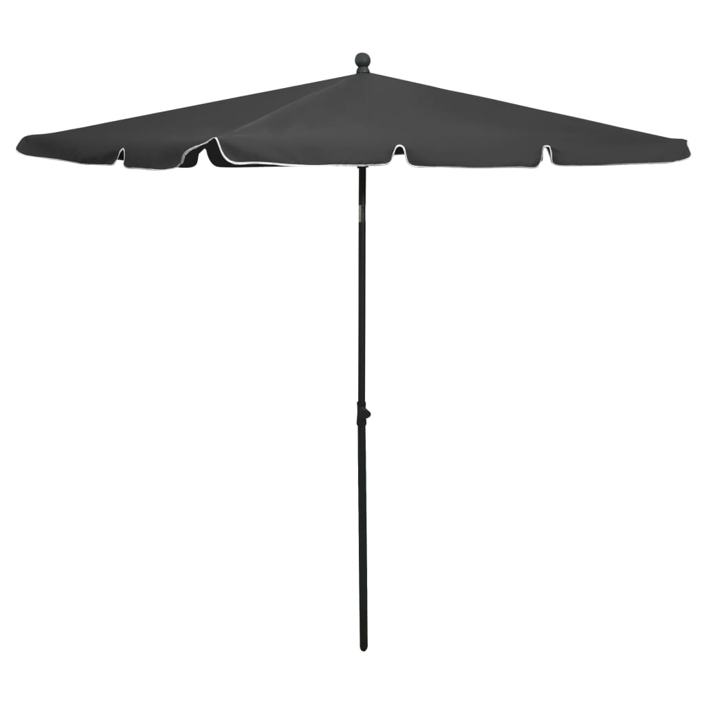 vidaXL Outdoor Umbrella Height Adjustable Parasol Patio Garden Sunshade Steel-30