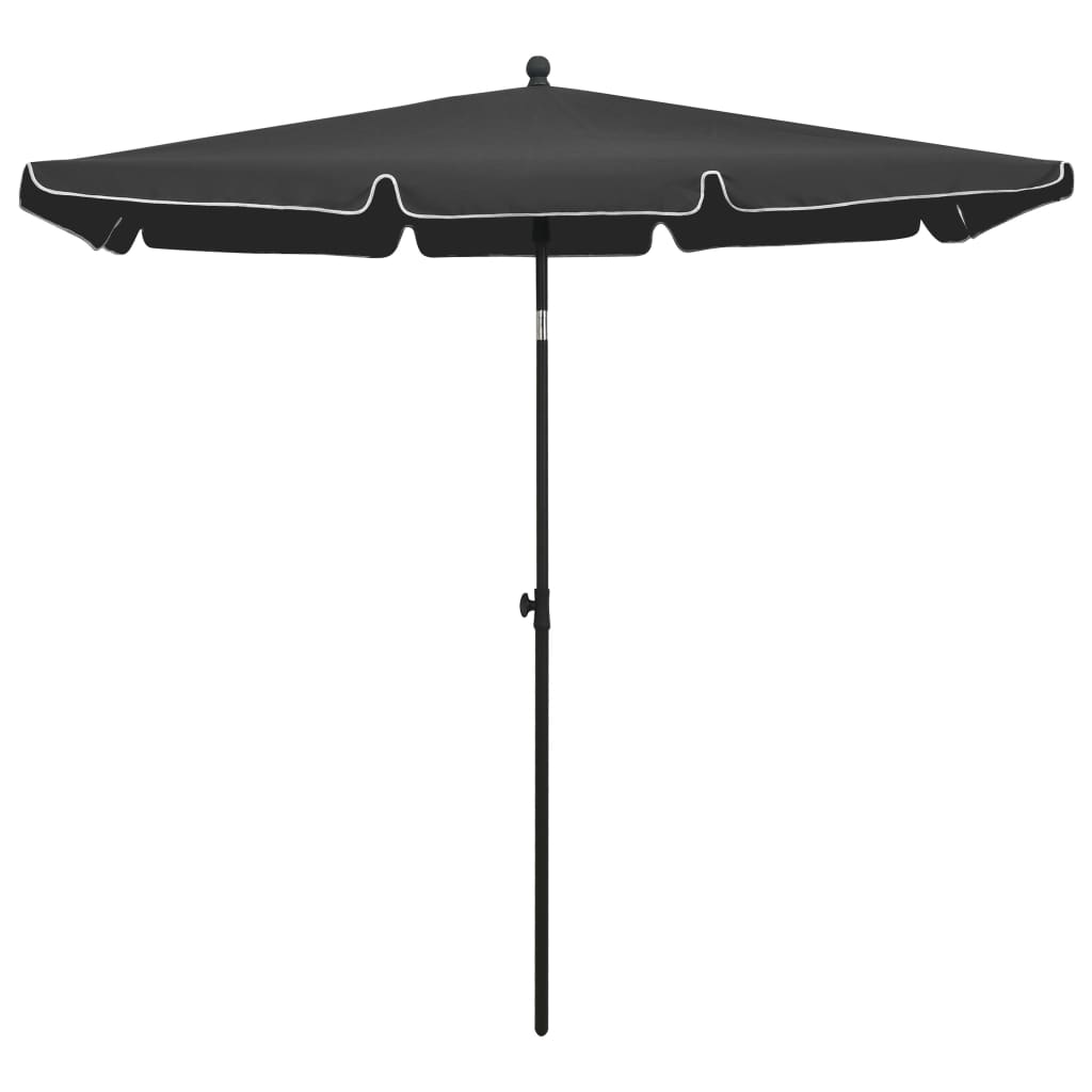 vidaXL Outdoor Umbrella Height Adjustable Parasol Patio Garden Sunshade Steel-40