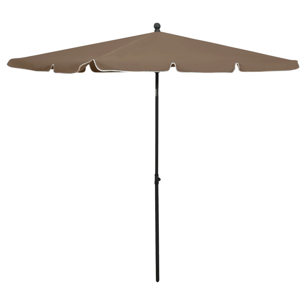 vidaXL Outdoor Umbrella Height Adjustable Parasol Patio Garden Sunshade Steel-45