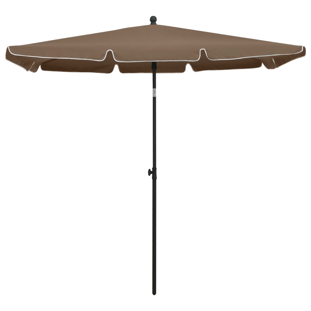 vidaXL Outdoor Umbrella Height Adjustable Parasol Patio Garden Sunshade Steel-8