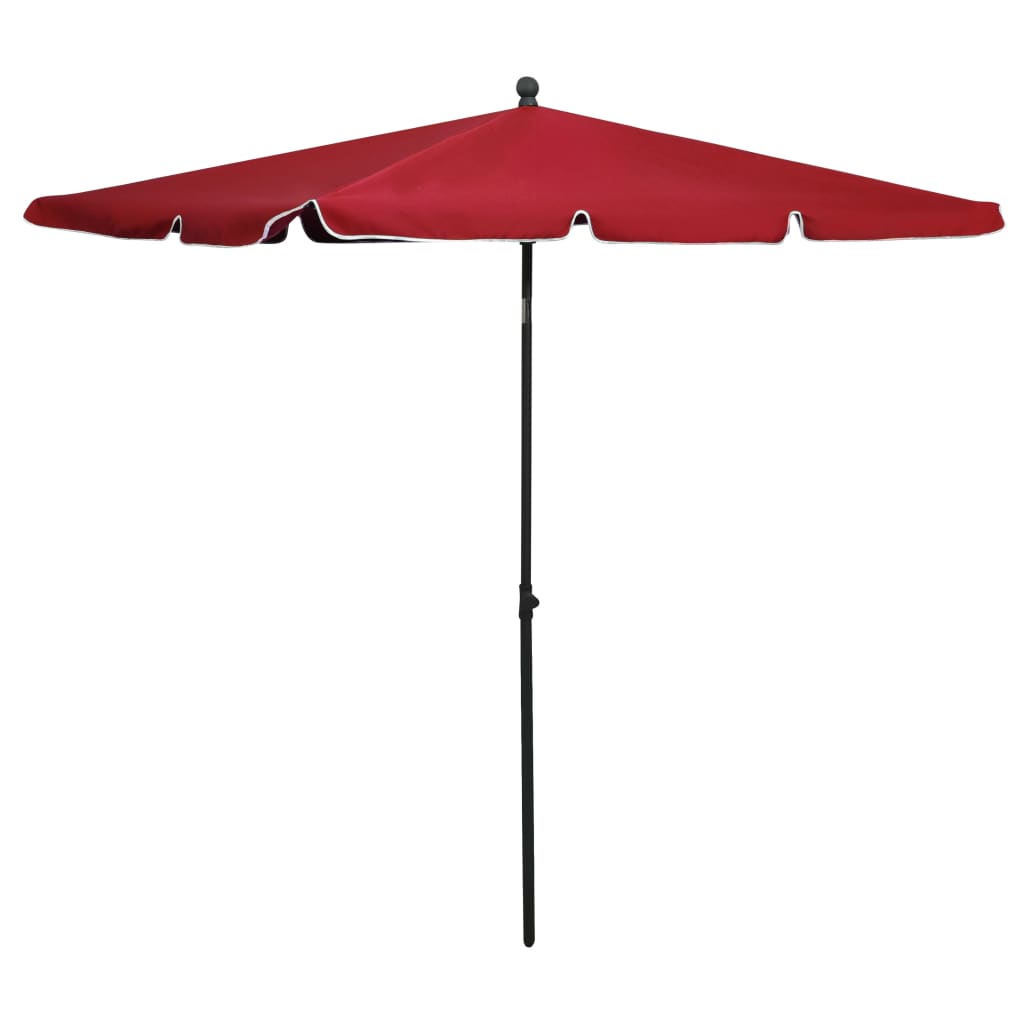 vidaXL Outdoor Umbrella Height Adjustable Parasol Patio Garden Sunshade Steel-13