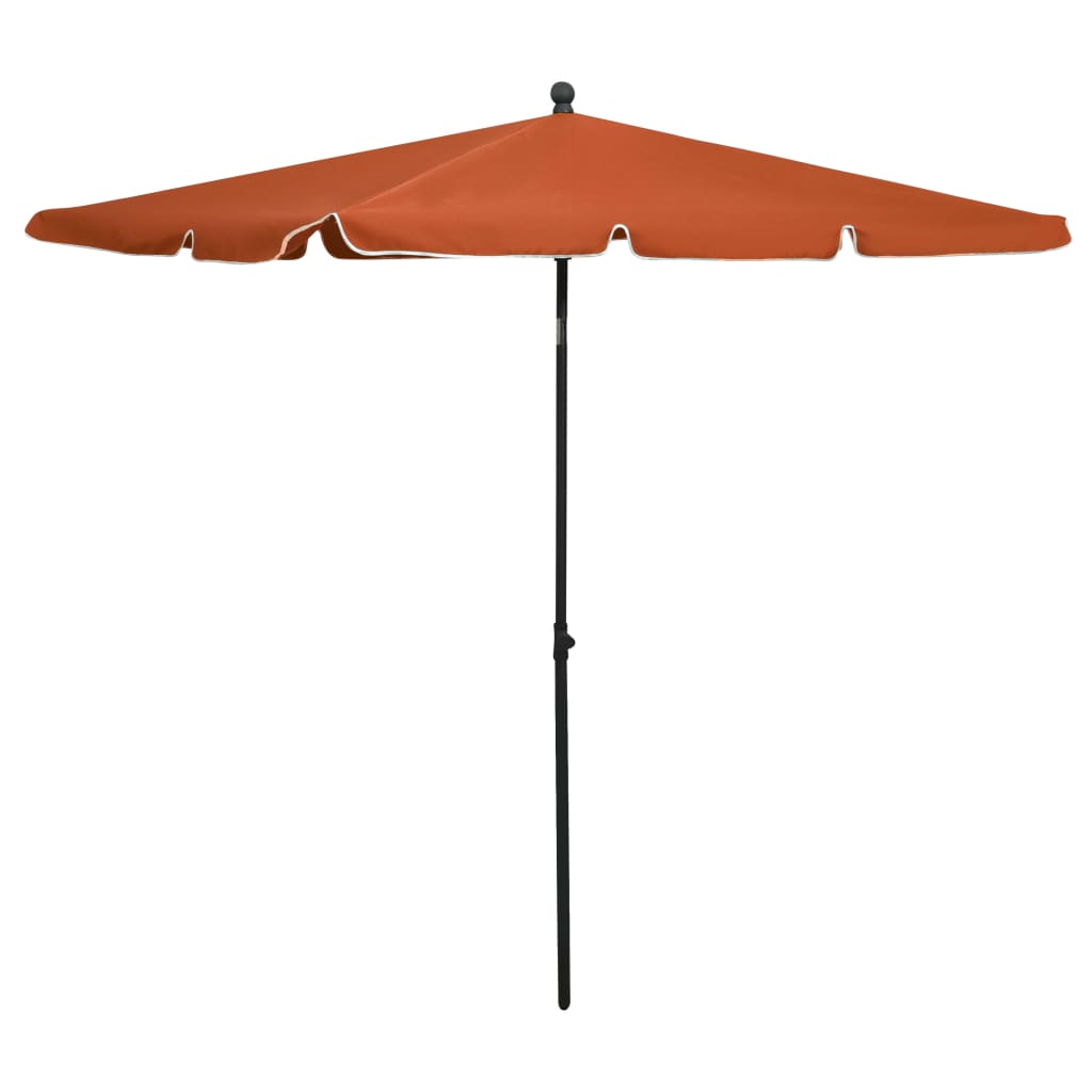 vidaXL Outdoor Umbrella Height Adjustable Parasol Patio Garden Sunshade Steel-28