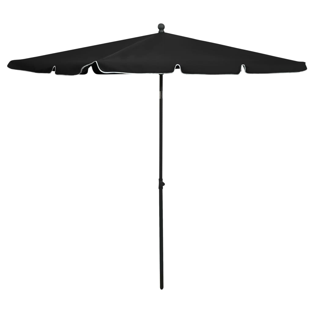 vidaXL Outdoor Umbrella Height Adjustable Parasol Patio Garden Sunshade Steel-43