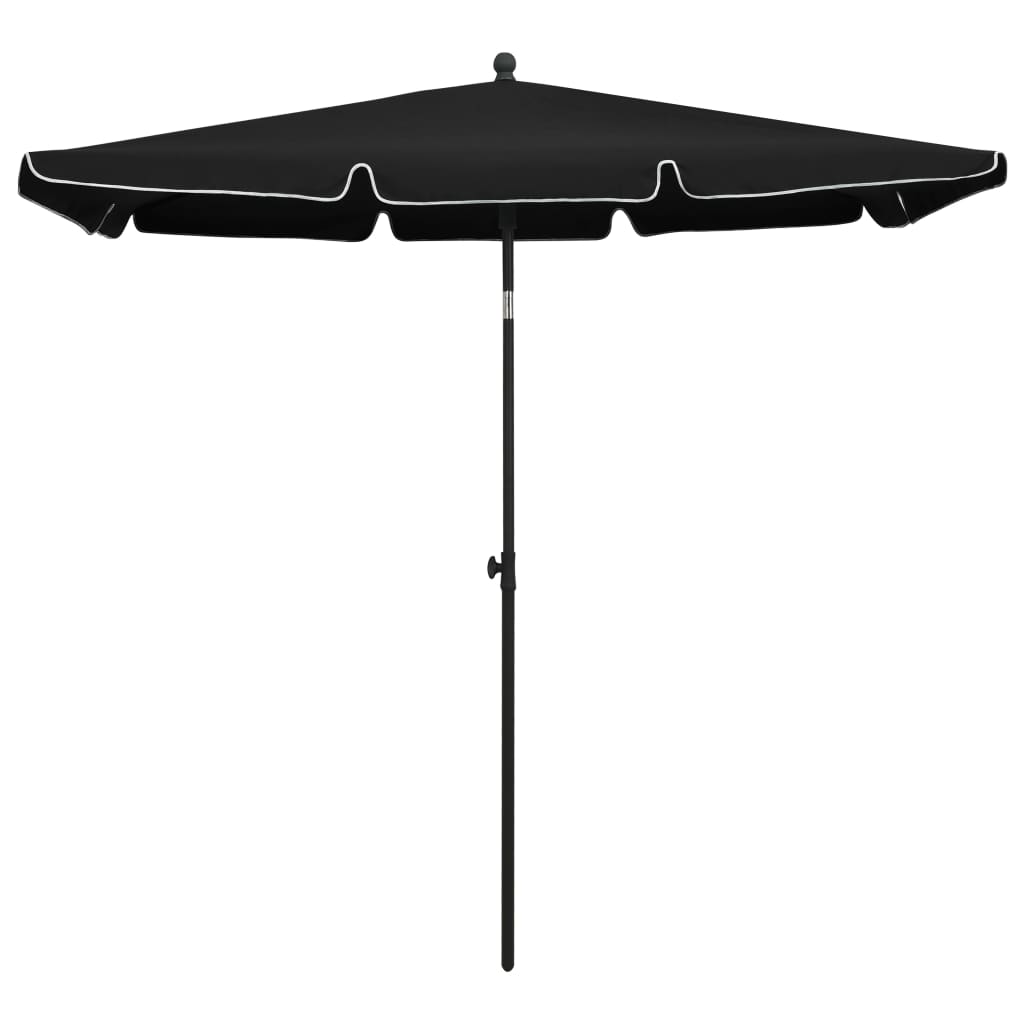 vidaXL Outdoor Umbrella Height Adjustable Parasol Patio Garden Sunshade Steel-1