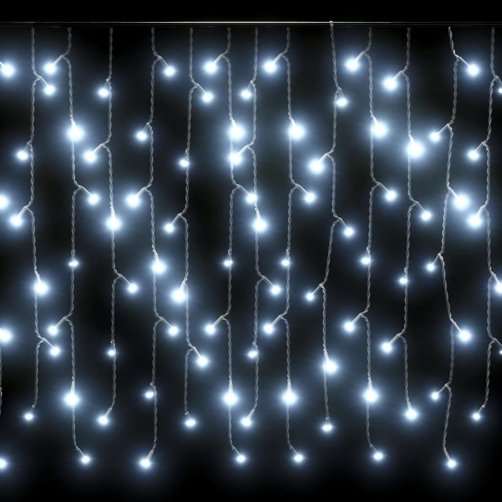 vidaXL Christmas Lighting Outdoor Xmas LED Curtain Icicle Lights with 8 Models-9