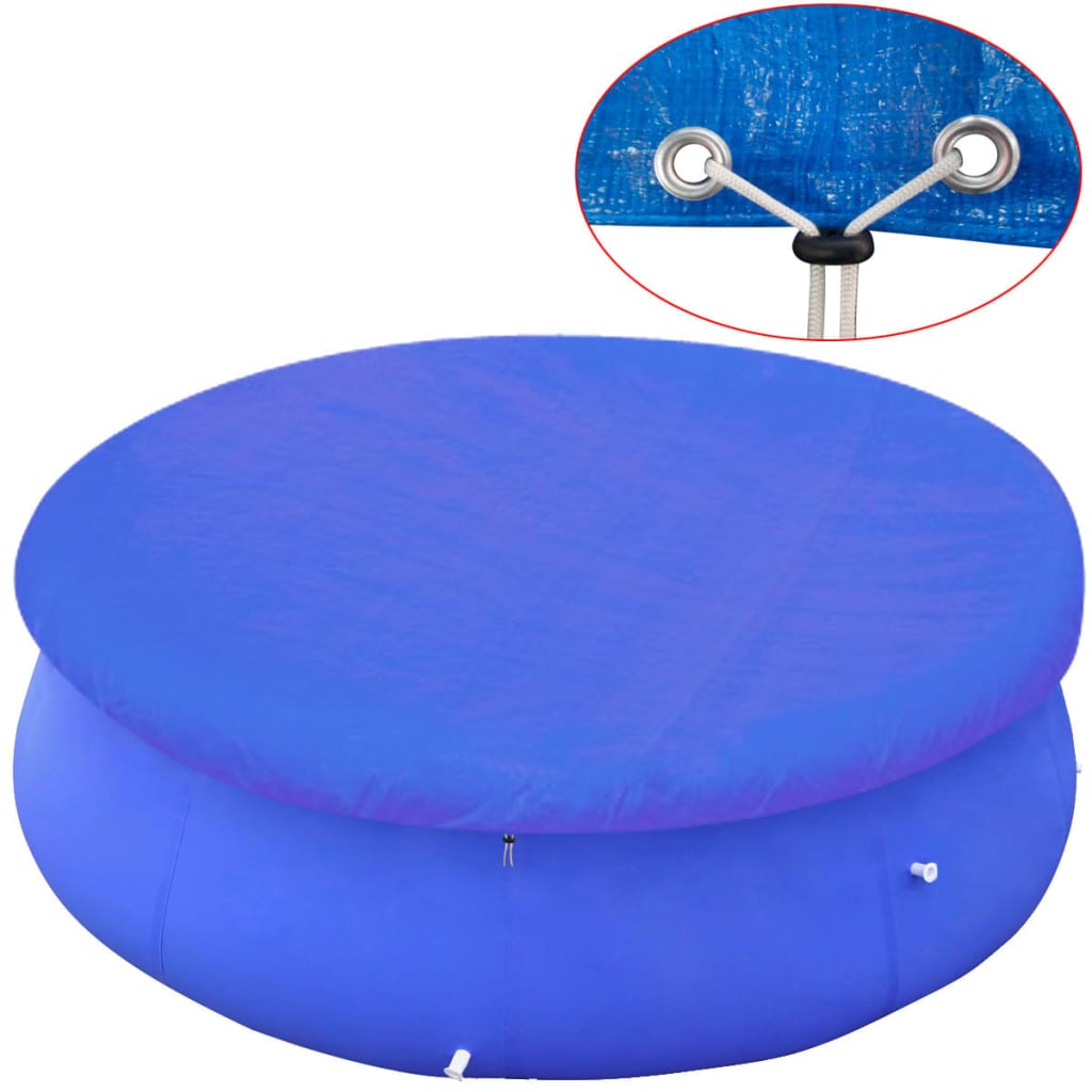 vidaXL 1/2x Round Above-ground Swimming Pool Cover Winter Cover 189"/131.9"-3