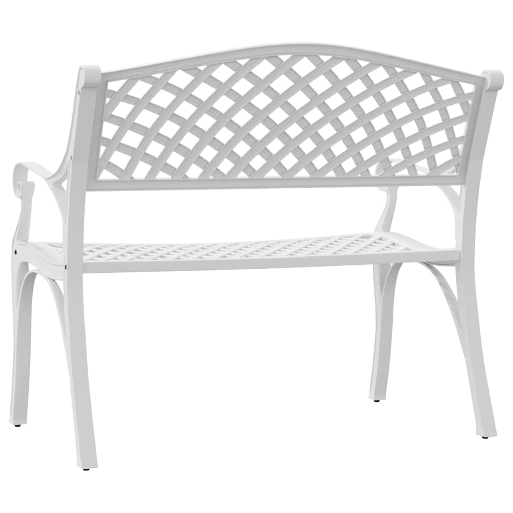 vidaXL Outdoor Patio Bench Outdoor Garden Bench for Backyard Cast Aluminum-20