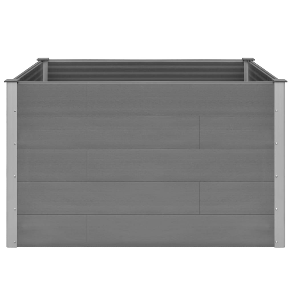 vidaXL Raised Garden Bed Raised Flower Bed Plant Box Outdoor Planter Gray WPC-29