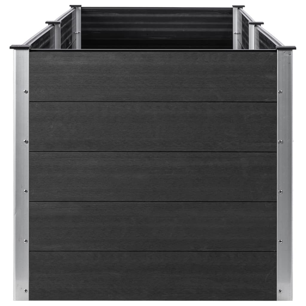 vidaXL Raised Garden Bed Raised Flower Bed Plant Box Outdoor Planter Gray WPC-15