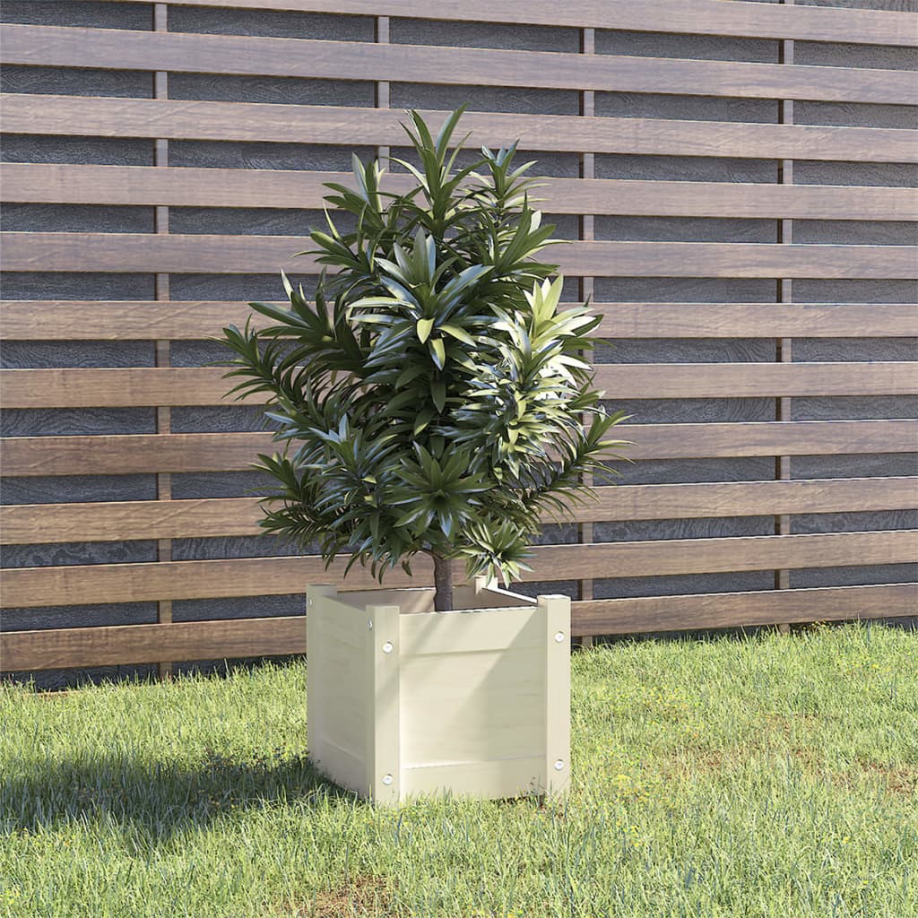vidaXL Planter Decorative Outdoor Garden Plant Pot Flower Box Solid Wood Pine-13