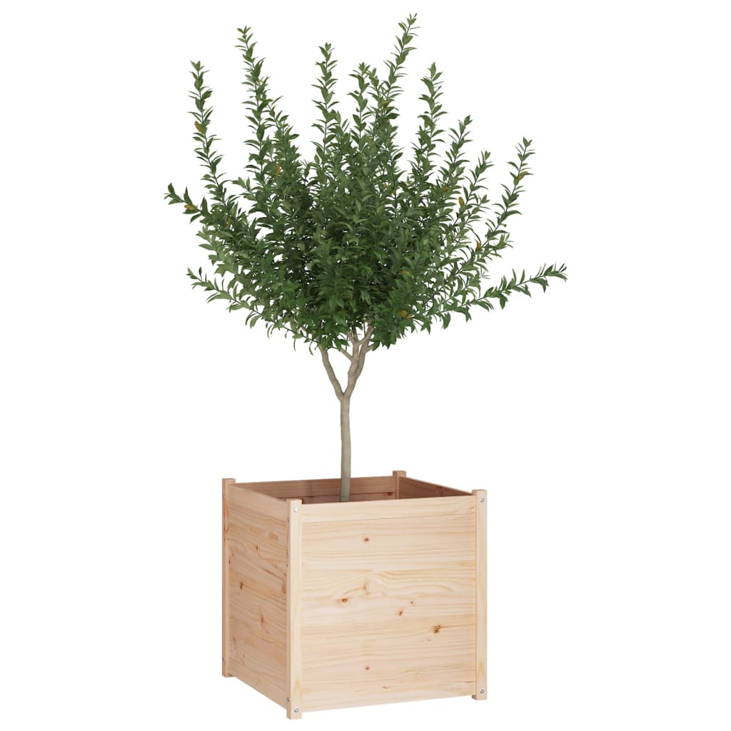 vidaXL Planter Decorative Outdoor Patio Plant Pot Flower Box Solid Wood Pine-13