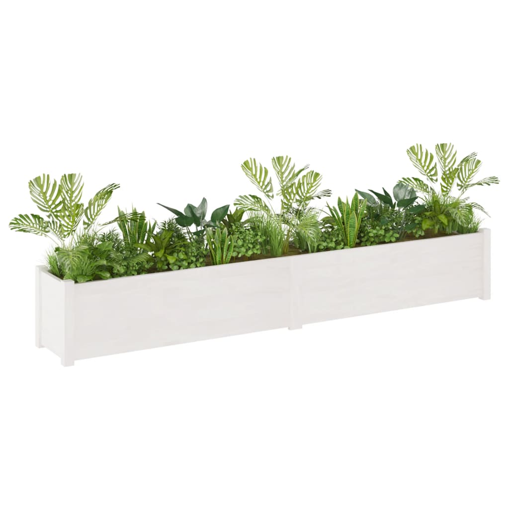 vidaXL Planter Outdoor Patio Raised Garden Bed Flower Box Solid Wood Pine-68