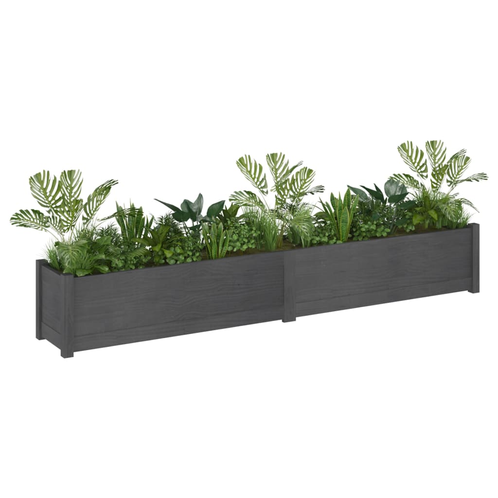 vidaXL Planter Outdoor Patio Raised Garden Bed Flower Box Solid Wood Pine-21