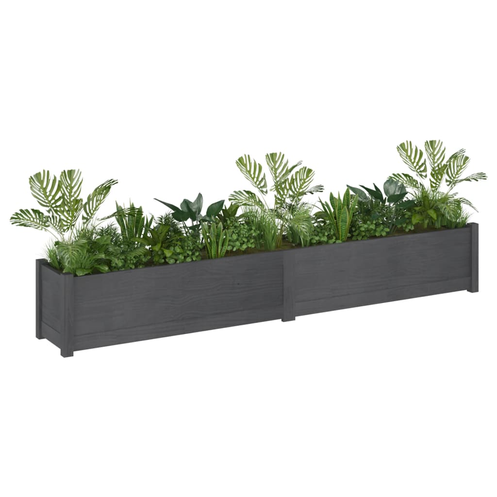 vidaXL Planter Outdoor Patio Raised Garden Bed Flower Box Solid Wood Pine-63