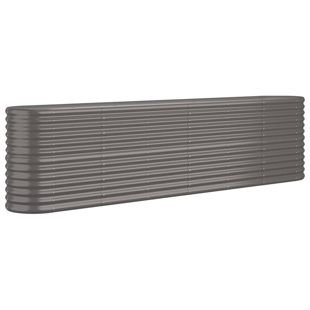 vidaXL Garden Raised Bed Patio Outdoor Raised Planter Box Powder-coated Steel-24