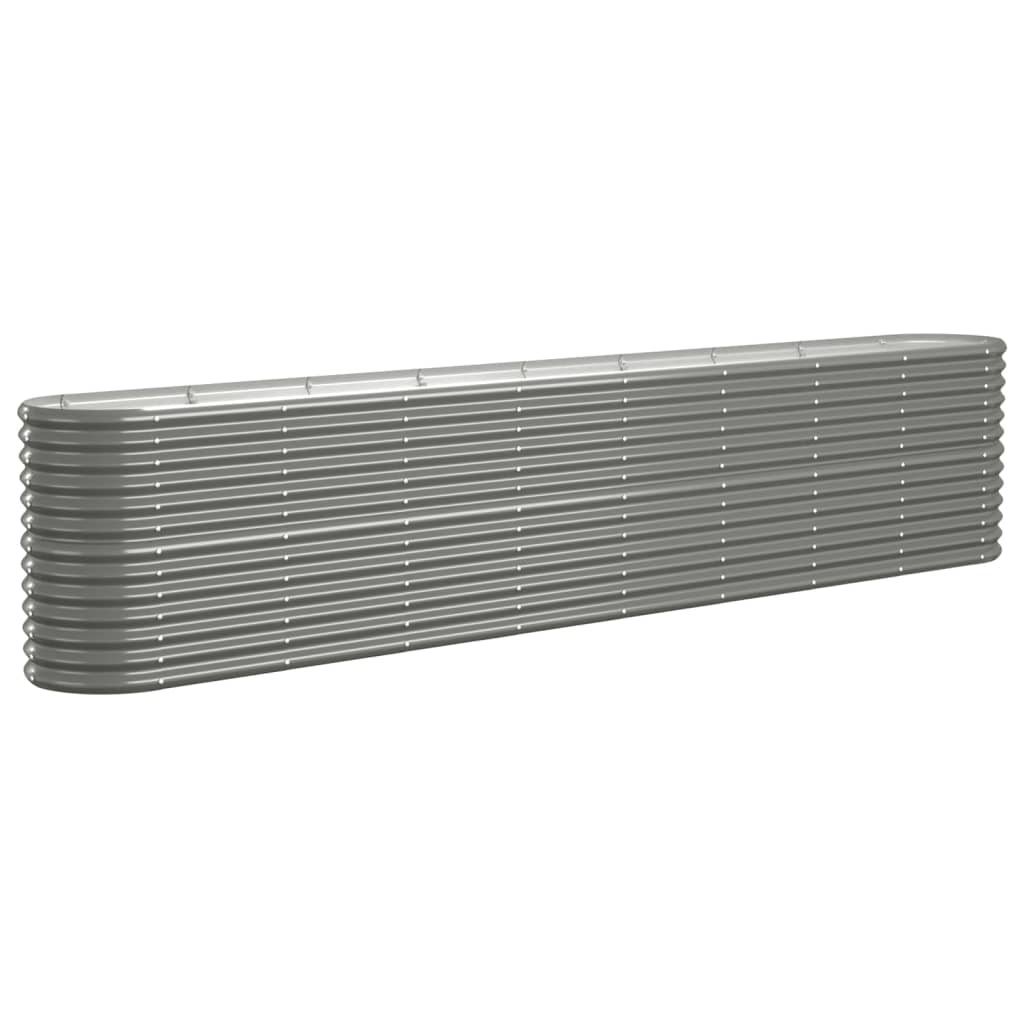 vidaXL Garden Raised Bed Patio Outdoor Raised Planter Box Powder-coated Steel-3