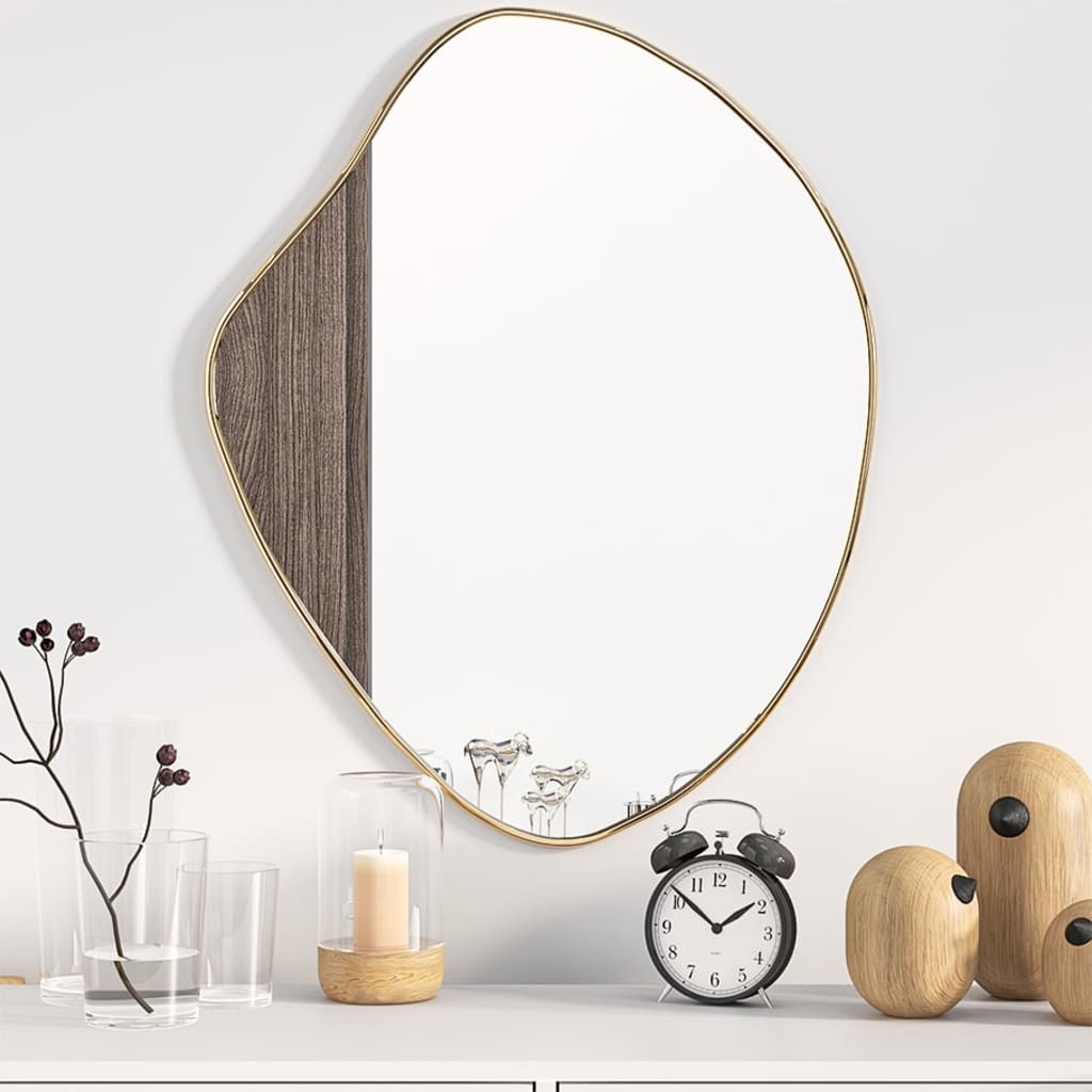 vidaXL Wall Mirror Decorative Hanging Make up Mirror for Bathroom Bedroom-0