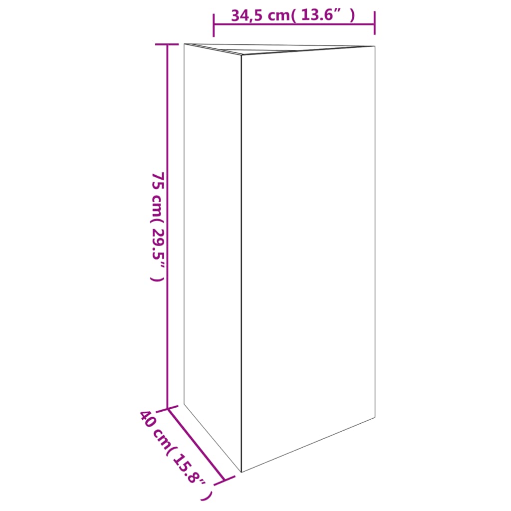 vidaXL Garden Planter 15.7"x13.6"x29.5" Corten Steel-4