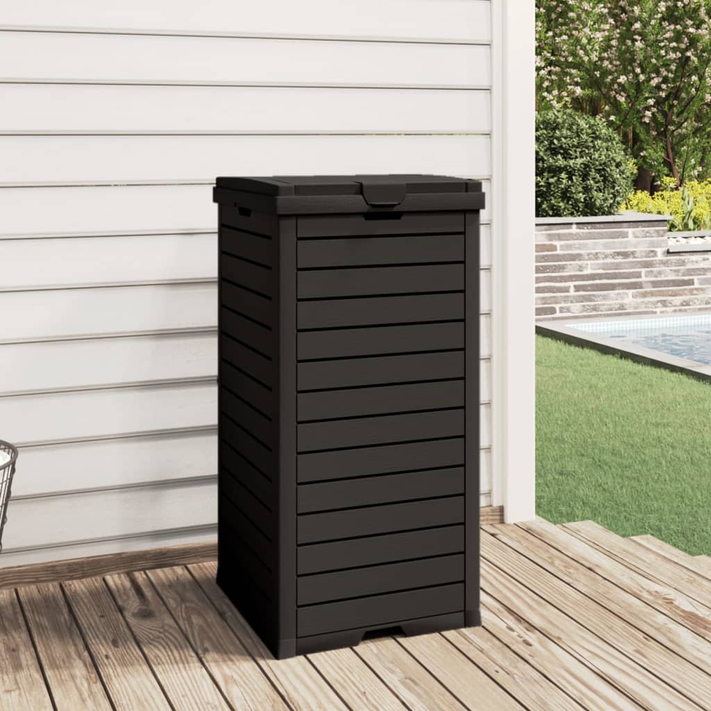 vidaXL Trash Can Garbage Can Trash Bin for Backyard Outdoor Polypropylene-12