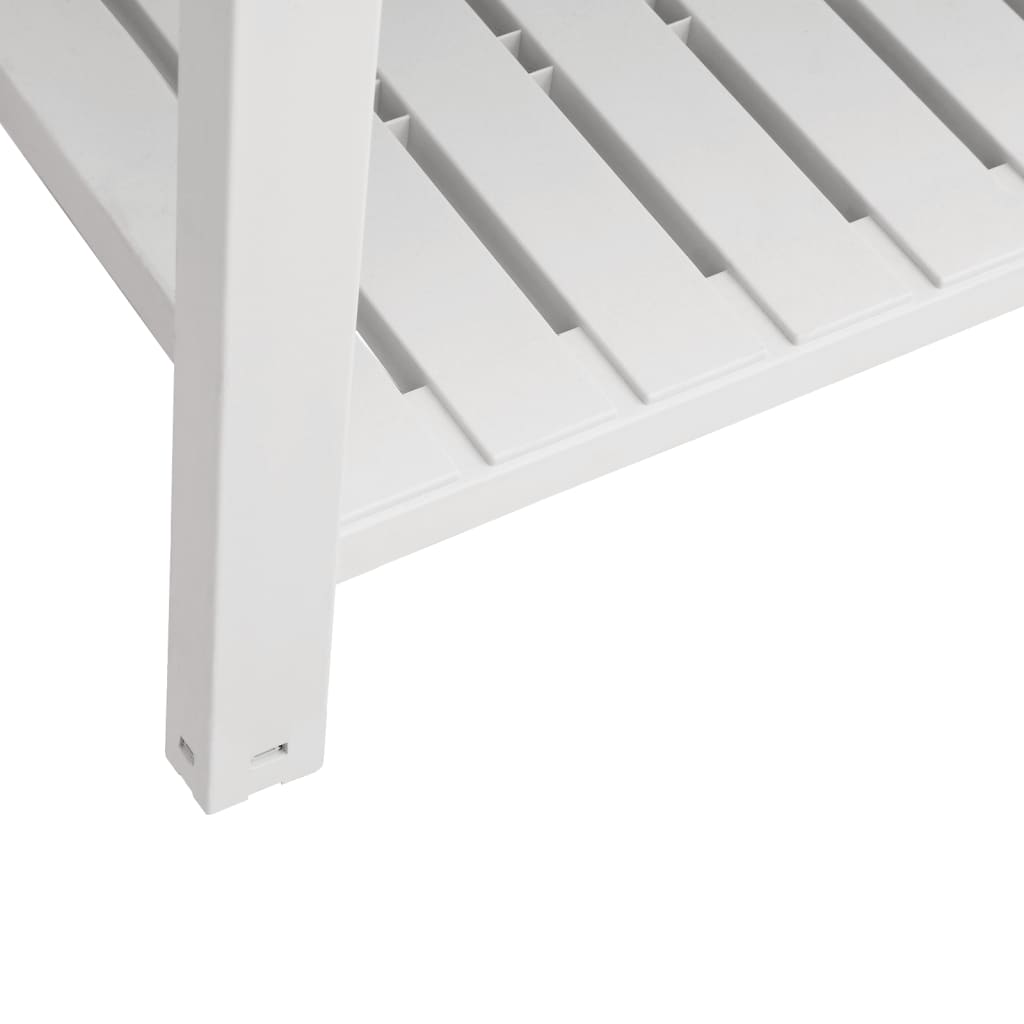 vidaXL Raised Garden Bed Outdoor Planter Box with Storage Shelf Polypropylene-8