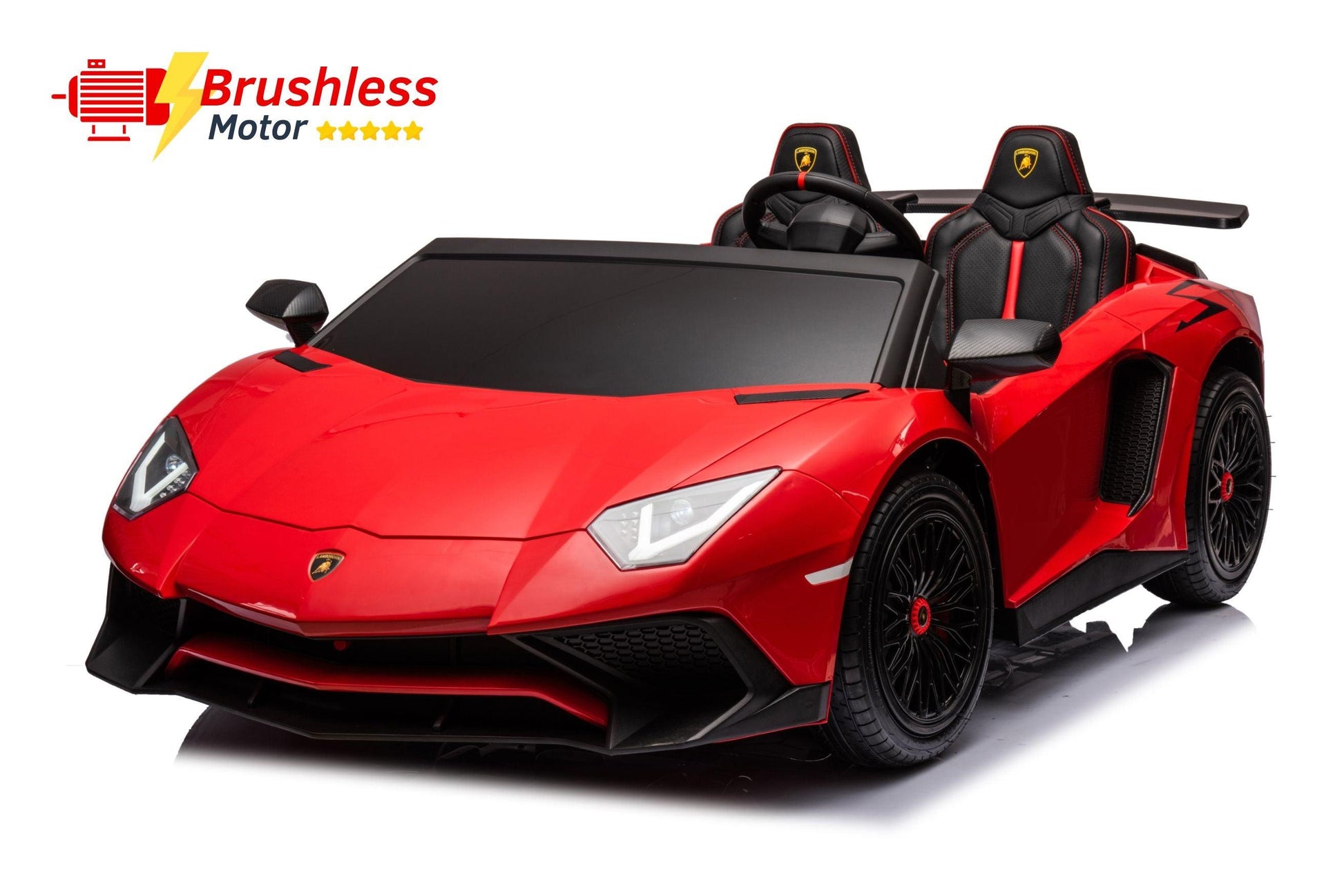 24V Lamborghini Aventador 2 Seater Ride On Car for Kids: Advanced Brushless Motor & Differential for High-Octane Fun-7