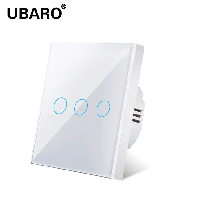 UBARO Crystal Tempered Glass Wall Panel Touch Switch