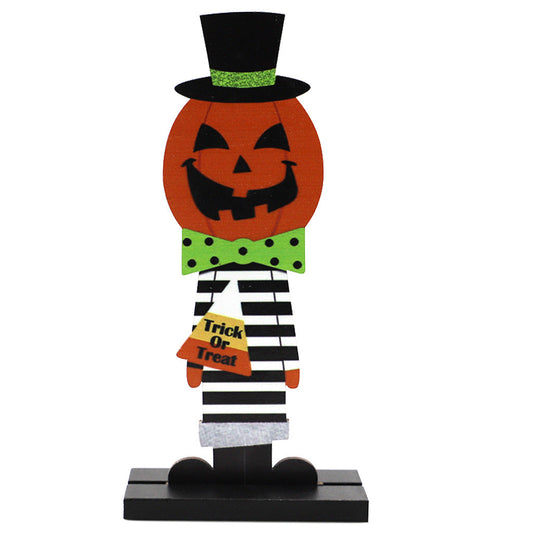 Color: JM02001 - Halloween Pumpkin Man Witch Home Table Decoration