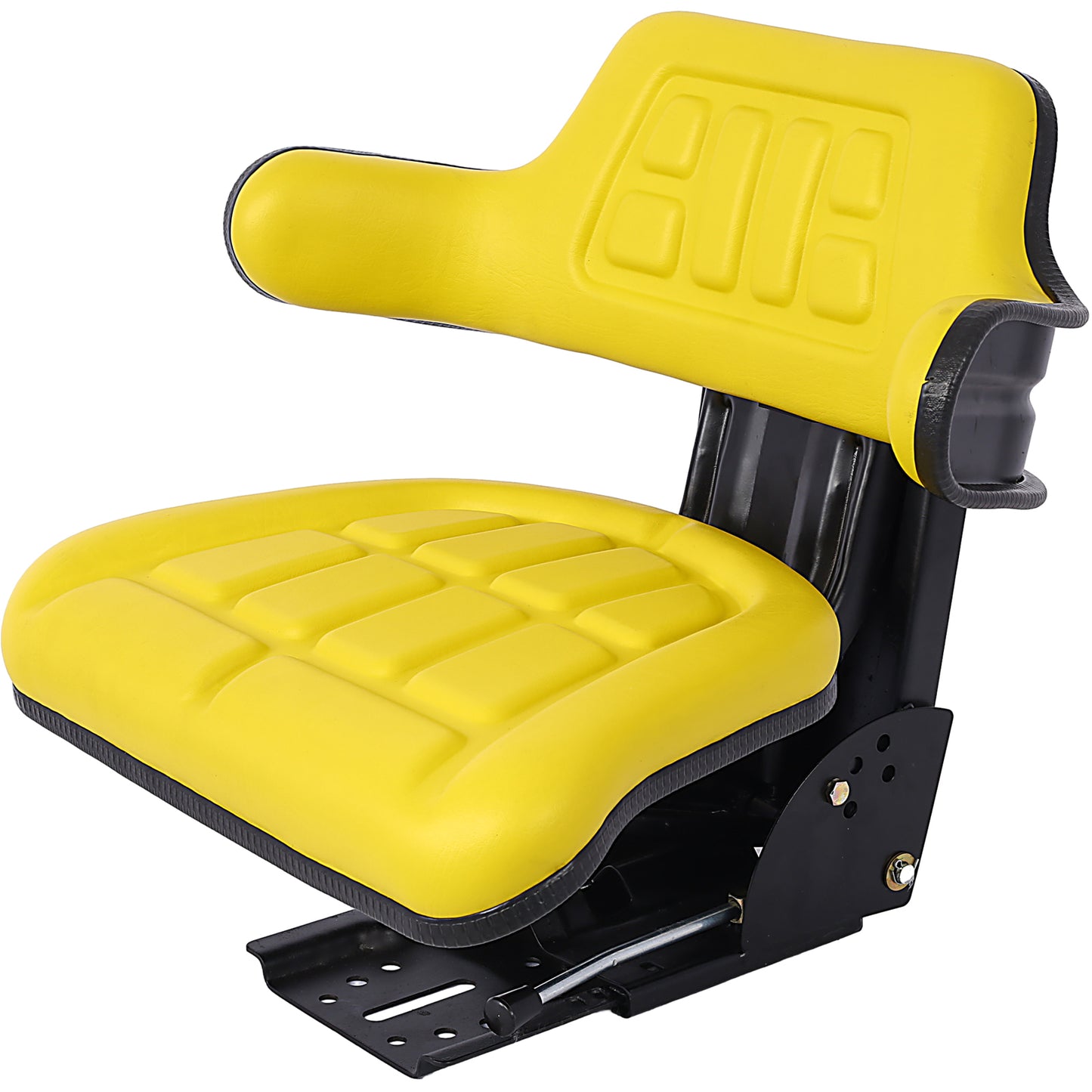 TRAC SEATS BRAND WAFFLE STYLE UNIVERSAL TRACTOR SUSPENSION SEAT WITH TILT FITS FORD/NEW HOLLAND 3900 3930 3910 5000 5100 5600 5610 5900 5910,yellow