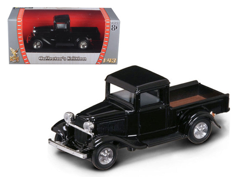 1934 Ford Pickup Truck Black 1/43 Diecast Model Car by Road Signature-0