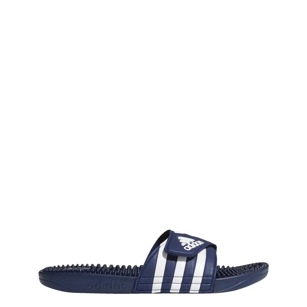 adidas Unisex-Adult Adissage Slides Sandal 14 Women/13 Men Dark Blue/White/Dark Blue