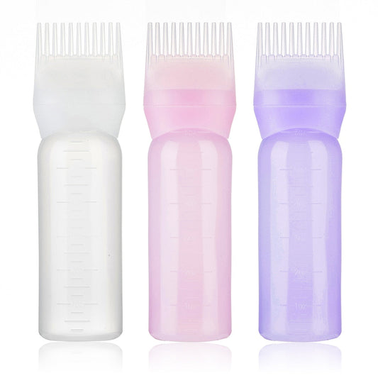 Multicolor Plastic Hair Dye Refillable Bottle