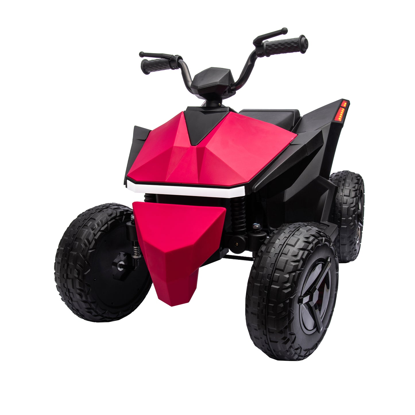 ATV Style ride on, 12V 7AH Kids ride on electric atv 3-8years Multi-Functional Touch Screen Integrated, LED Front and Rear Dazzling Lights, Music, Nursery Rhymes, MP3/USB Interface, Dual-Drive System